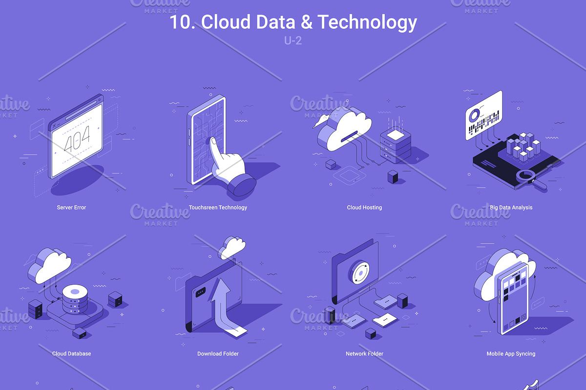 Isometric Icons v.3 (240 Icons), an Object Illustration by Andrew Kras Design (Photo 16 of 21)