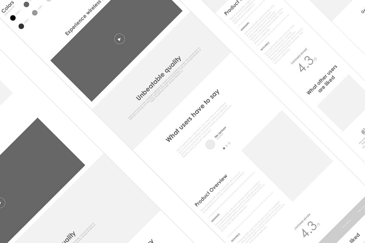 Axure responsive Ecommerce template3, a Wireframe Template by Humble UX (Photo 3 of 5)