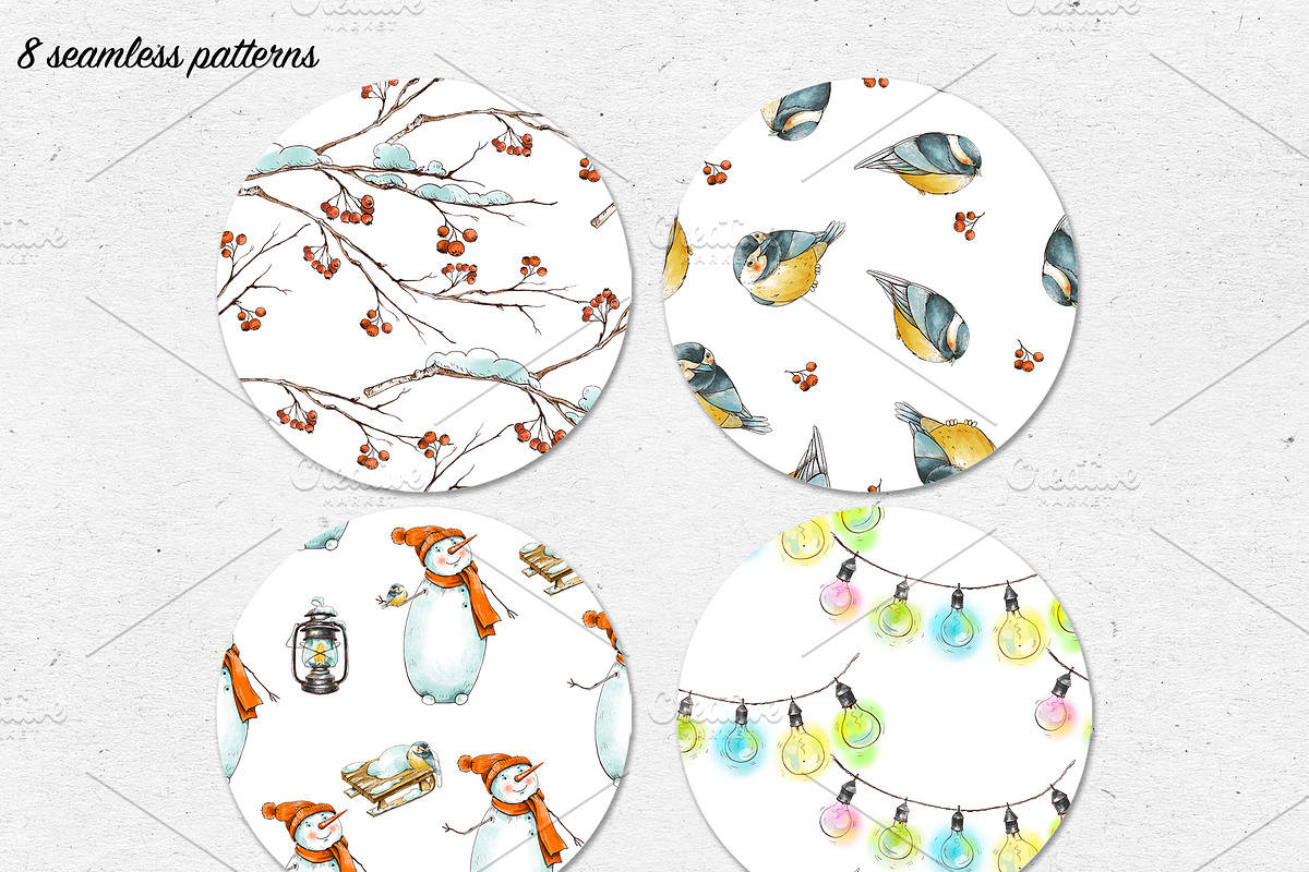 Christmas mood collection, an Animal Illustration by Belusuab (Photo 11 of 13)