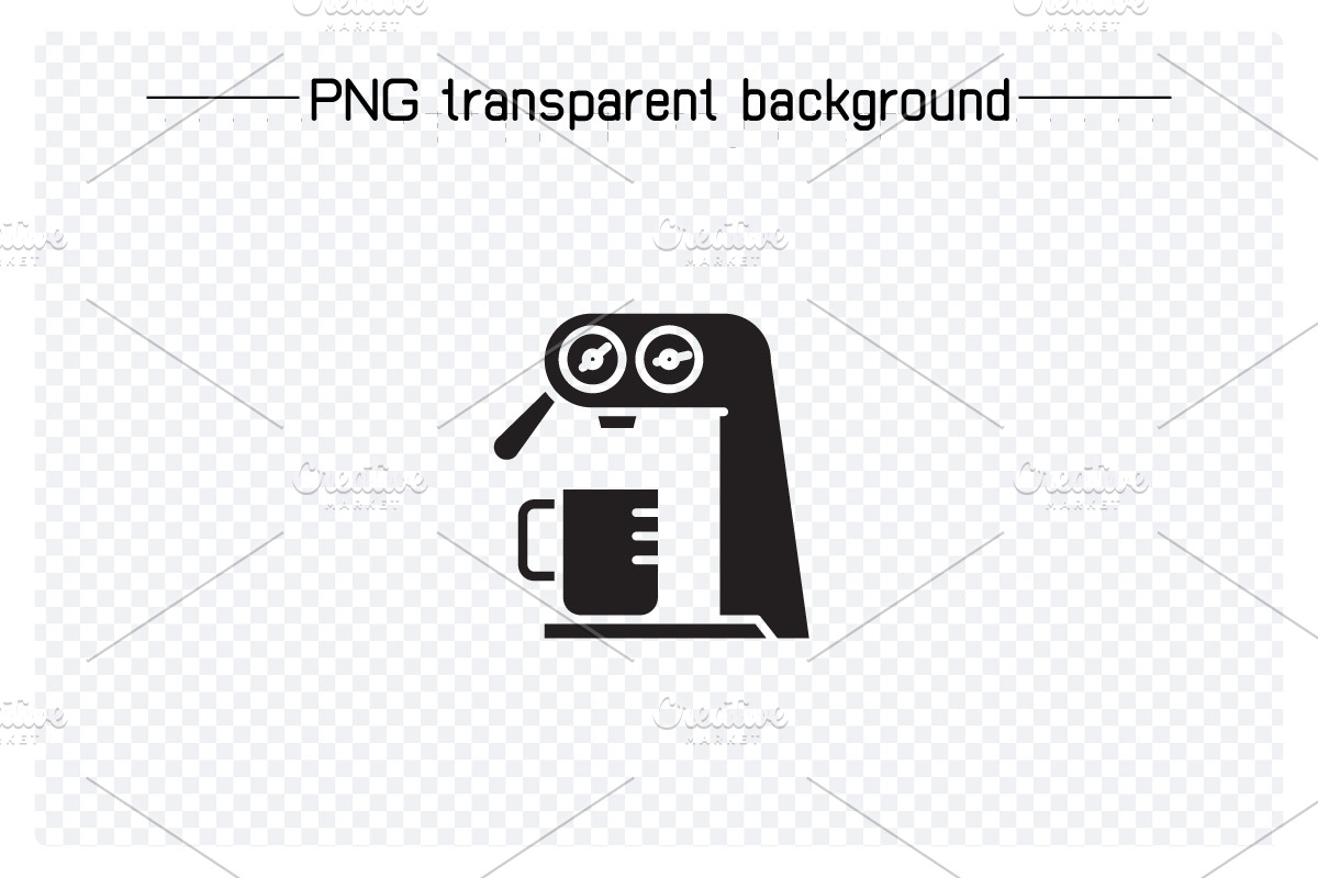Coffee Machine Glyph Icons Set, a Solid Icon by Designfour (Photo 3 of 6)