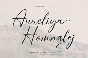 Aureliya Homnalej Elegant Script