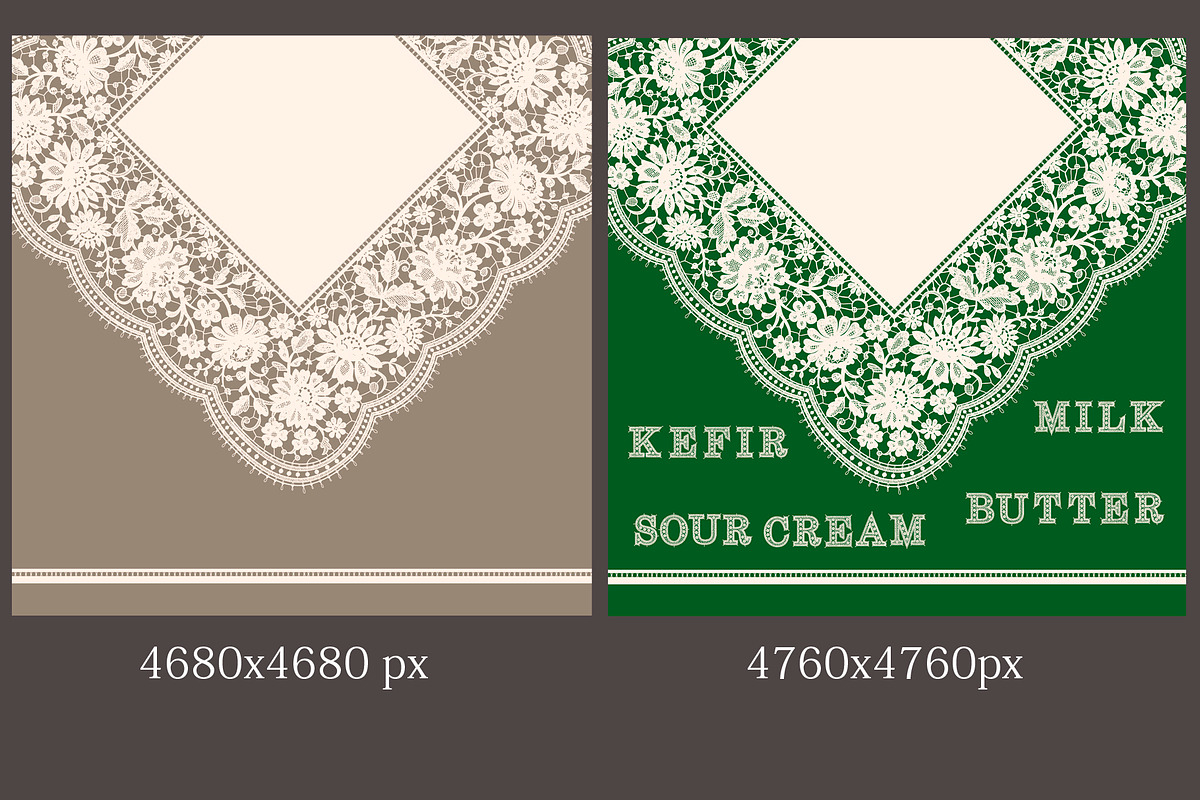 Classic lace frames and cliparts., a Pattern Graphic by Ajuga (Photo 8 of 9)