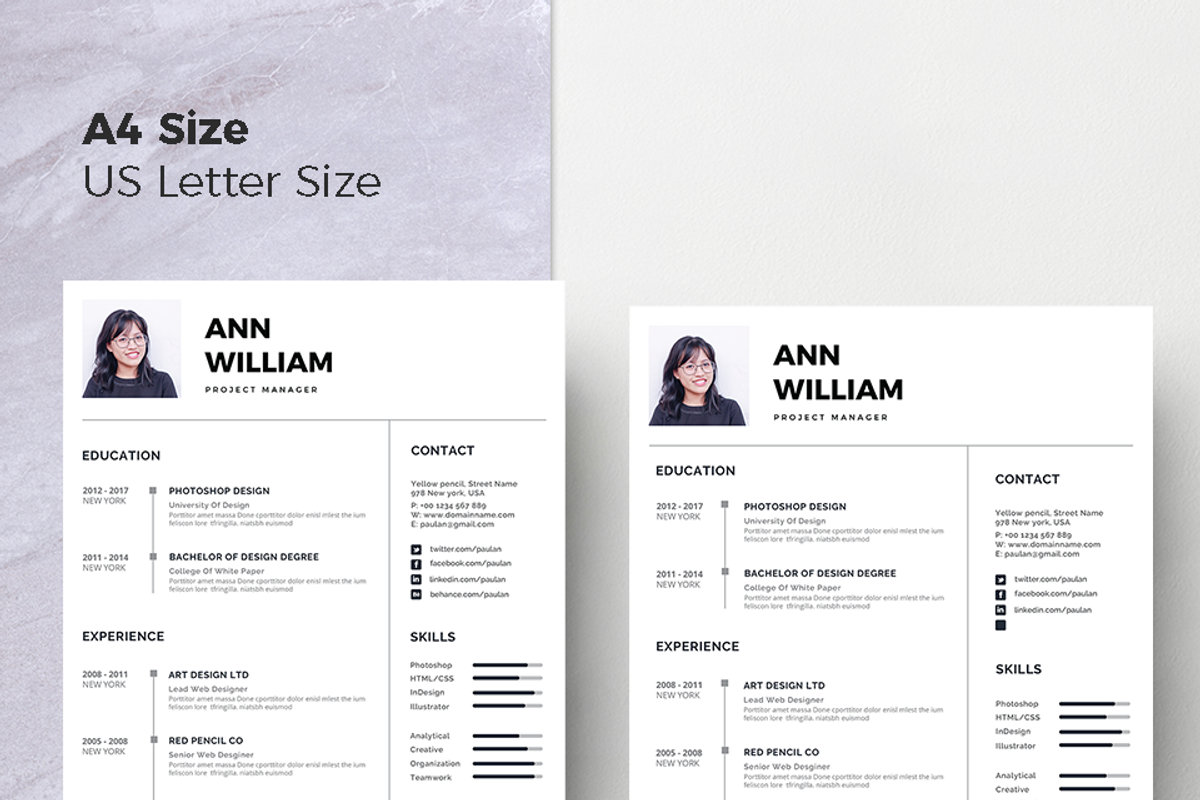 Vol.35 Resume & CV Template, a Resume Template by Hito Graphic (Photo 8 of 8)