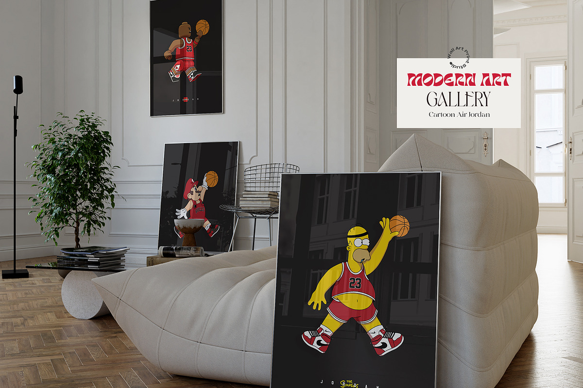 Modern Art Gallery 3, a Graphic by Wall Art Print Studio (Photo 11 of 17)