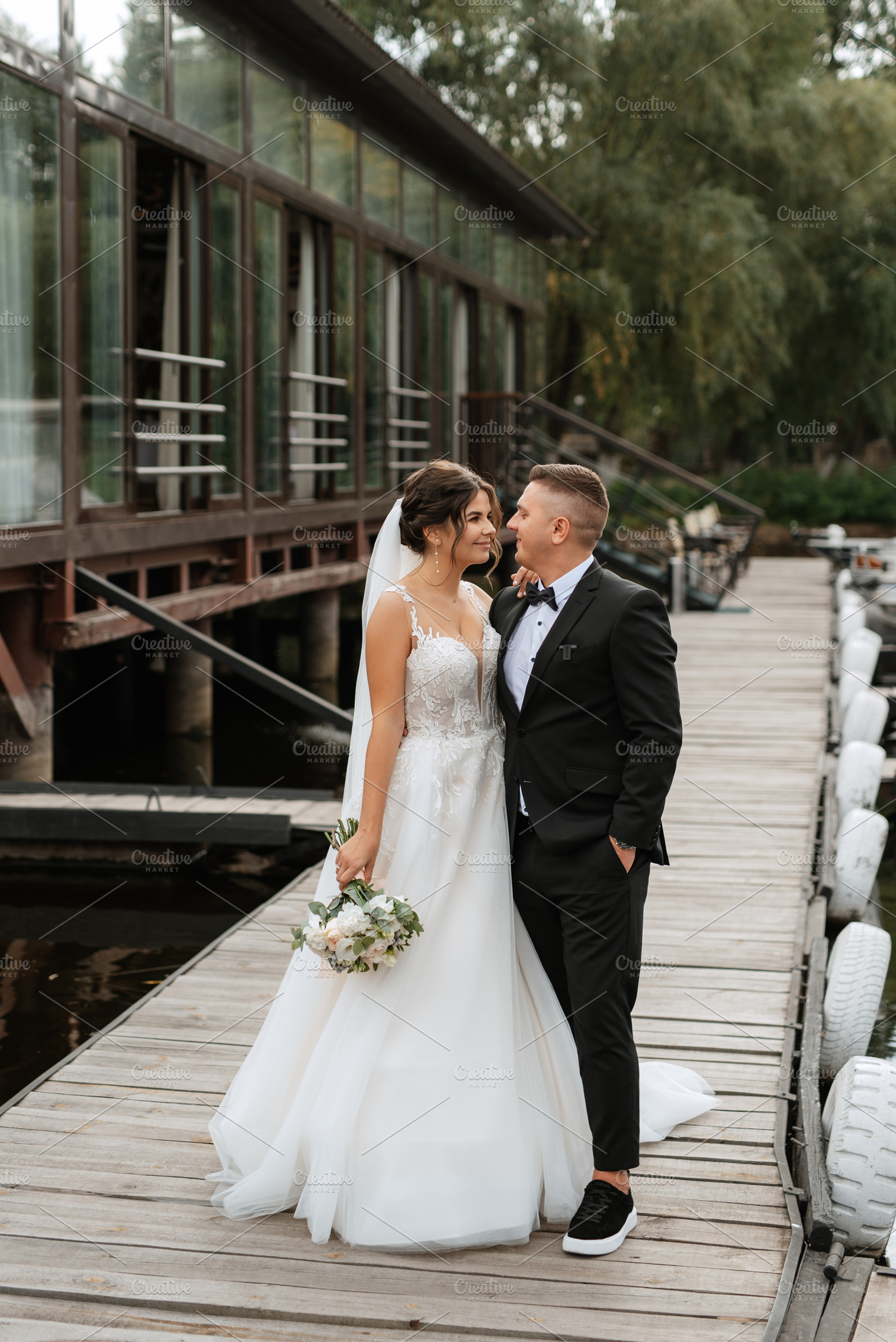the first meeting of the bride and groom, a Person Photo by Weddings, People, Travel