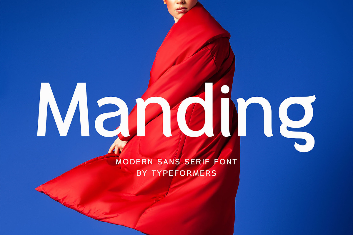 Manding - Modern Sans Serif, a Sans Serif Font by Typeformers (Photo 1 of 5)