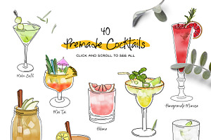 Signature Cocktail Creator Vector