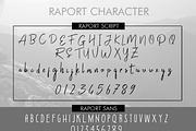 Raport Script (Duo Font + Extra), a Script Font by khurasan (Thumbnail 7 of 9)
