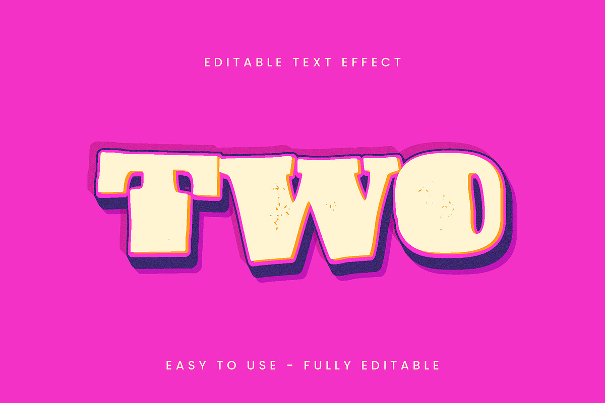 Retro Pop Bold Text Effect