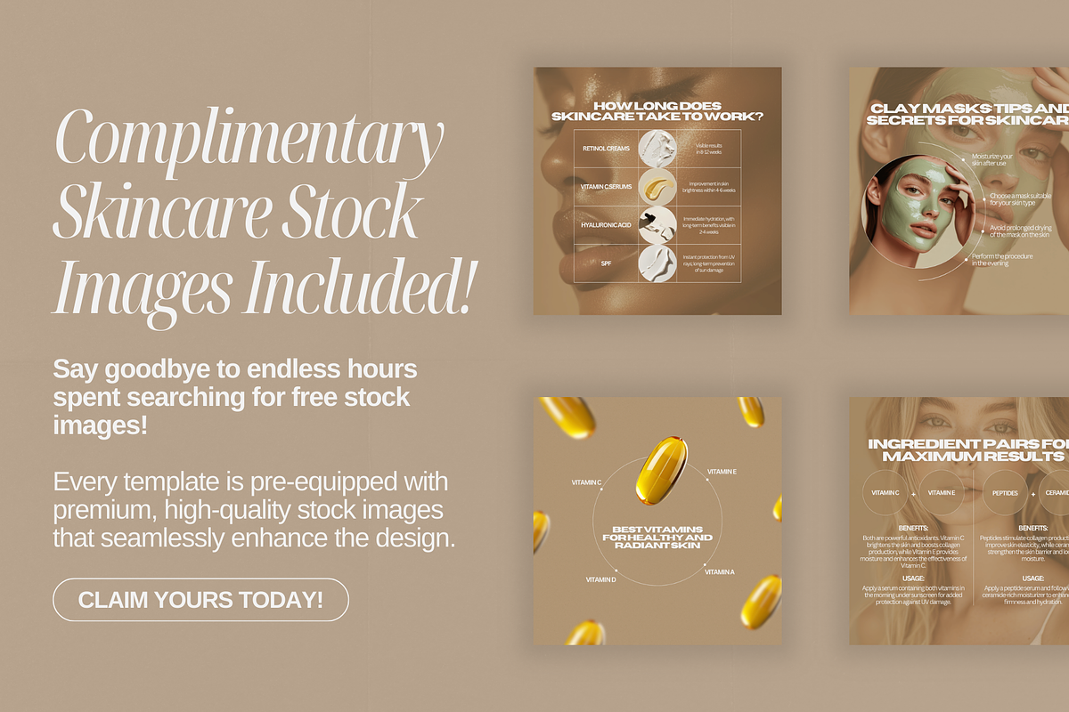 Skincare Bundle Canva Templates, a Design Template by Xenié Creative (Photo 6 of 10)