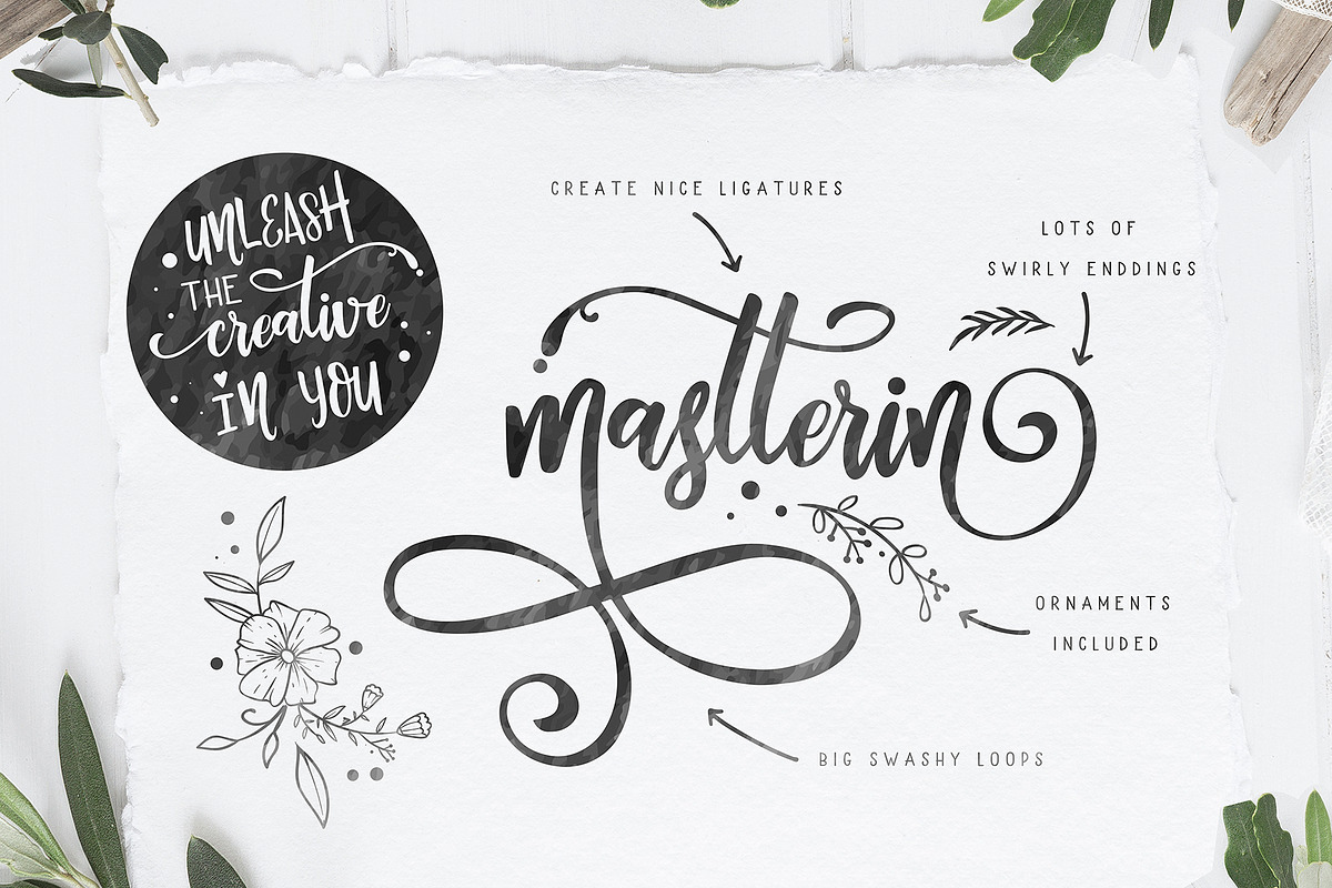 Berson Dream Font TRIO and extras preview 6