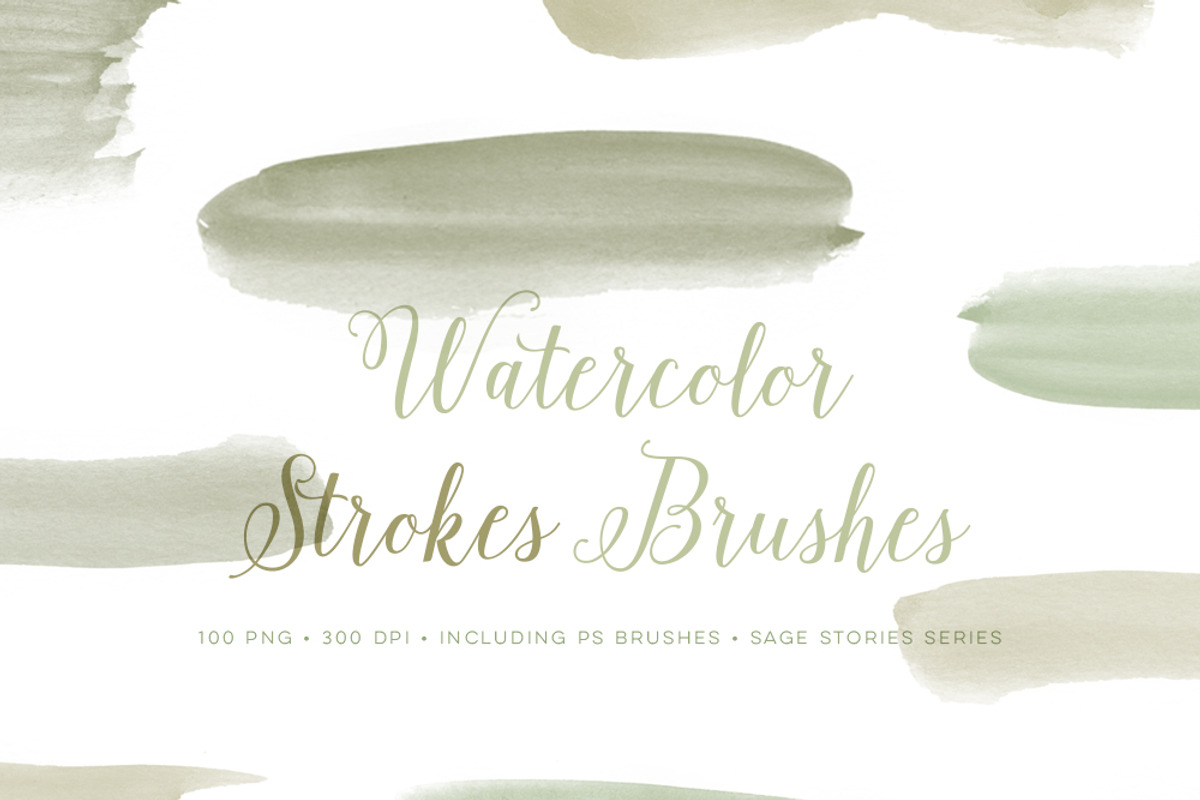 Watercolor Photoshop Brushes CC preview 4