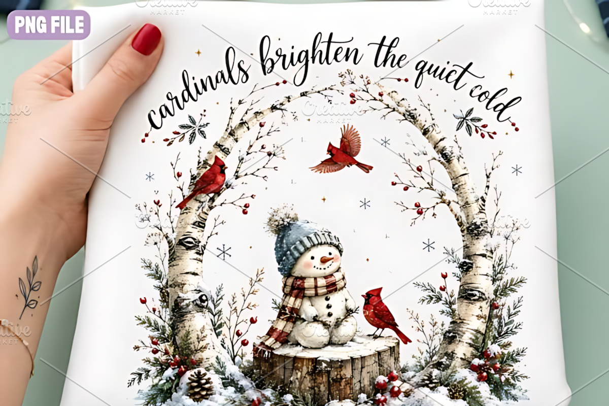 Snowman Christmas Png, a Seasonal Illustration by Coco Bloom (Photo 1 of 3)