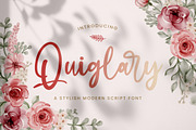 Quiglary - Handwritten Font, a Script Font by StringLabs (Thumbnail 1 of 9)