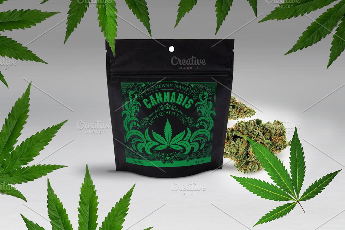 Cannabis Label Logo, a Branding & Logo Template by Shwet Art (Photo 5 of 6)