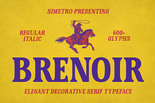 Brenoir - Elegant Decorative Serif