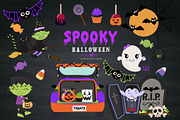 Spooky Halloween Kids Clipart, an Illustration by Oh Darling Graphics (Thumbnail 2 of 3)