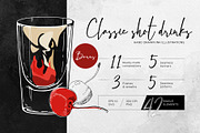 Classic cocktail shots, a Food Illustration by MsFlaffy (Thumbnail 1 of 12)