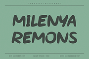 Milenya Remons - Marker Font, a Sans Serif Font by Iqsiart Studio (Thumbnail 4 of 7)