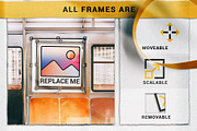 Ultimate subway NYC mockup bundle, a Print Template by As Good As Possible (Thumbnail 4 of 21)