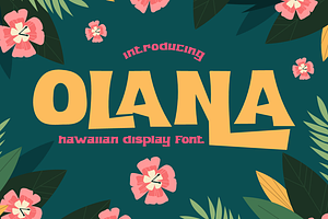 Olana Hawaiian Font, a Font by PutraCetol Studio
