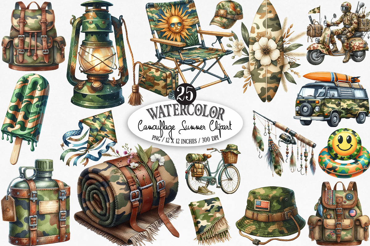 Camouflage Summer Sublimation, an Illustration by Designking (Photo 1 of 4)