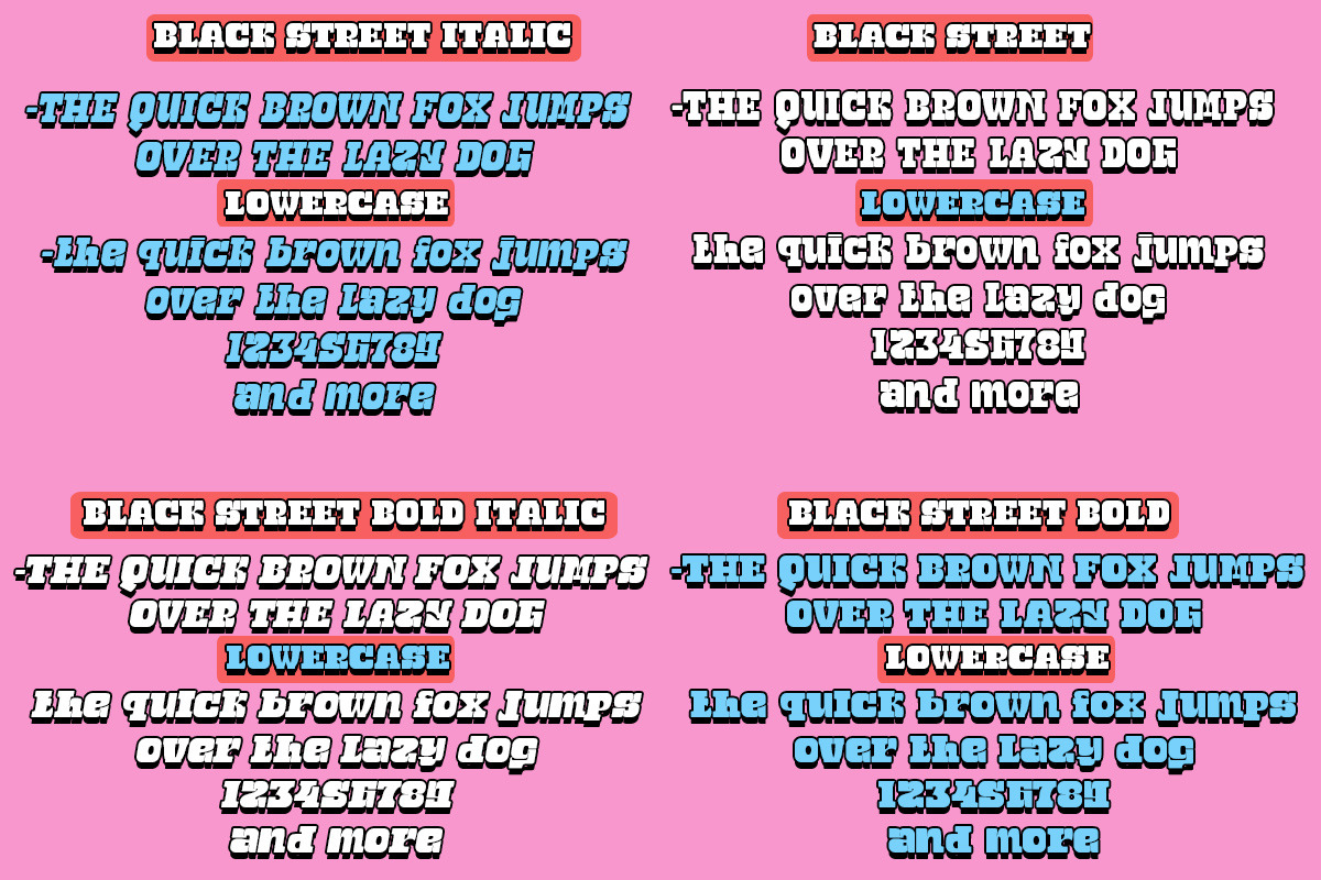 Black Street, a Sans Serif Font by Bramcreative (Photo 9 of 11)