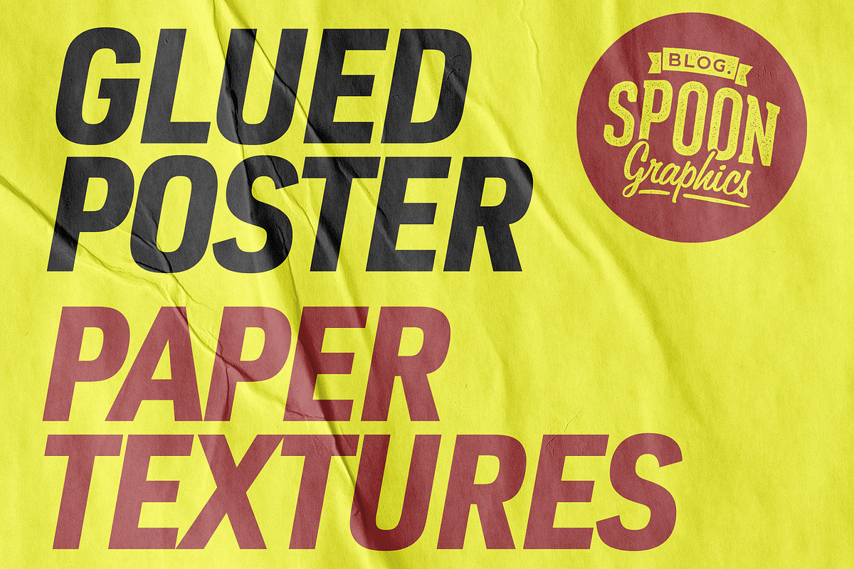 Glued Poster Paper Textures, a Texture Graphic by Spoon Graphics (Photo 1 of 3)