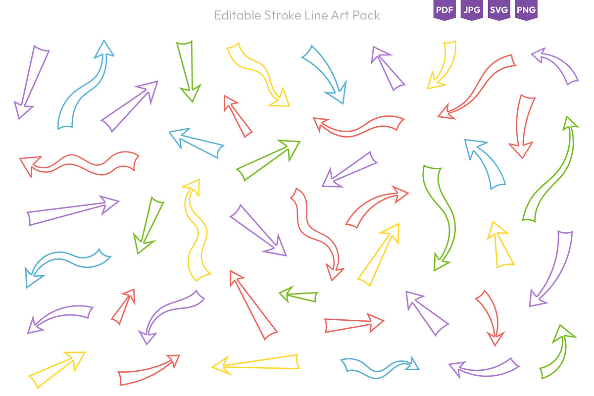 Vector Arrows Collection, an Object Graphic by Ilia Design (Photo 7 of 9)