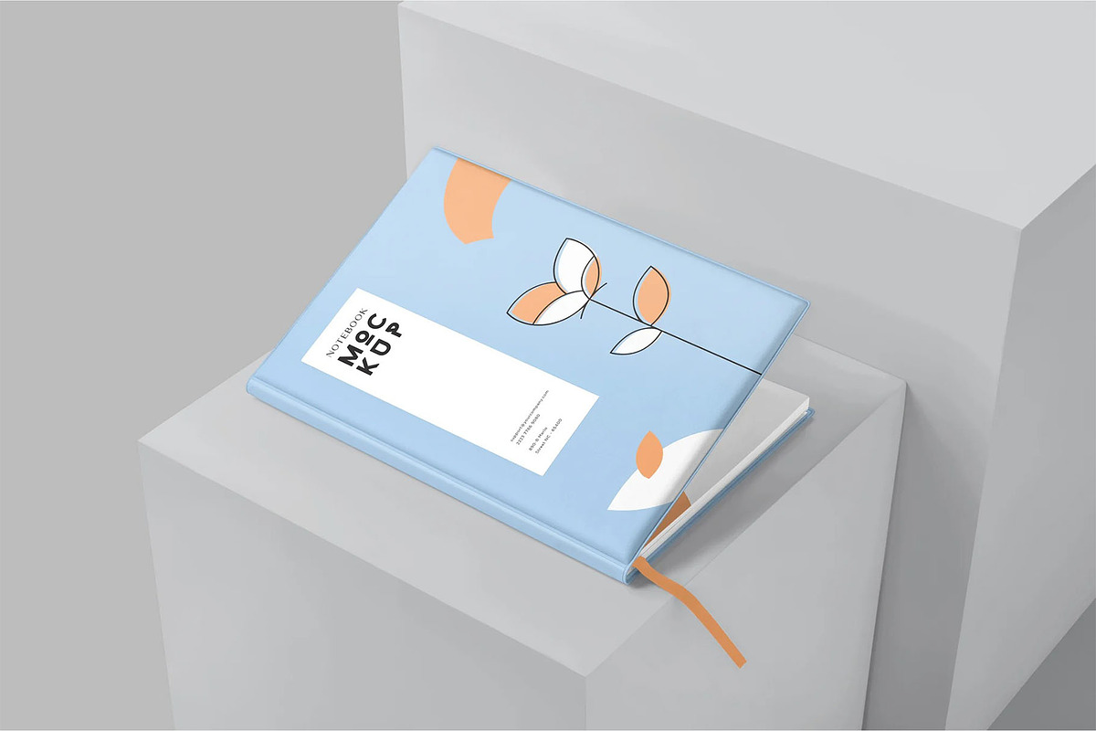 6 Notebook Mockups, a Product Mockup by megostudi0 (Photo 8 of 8)