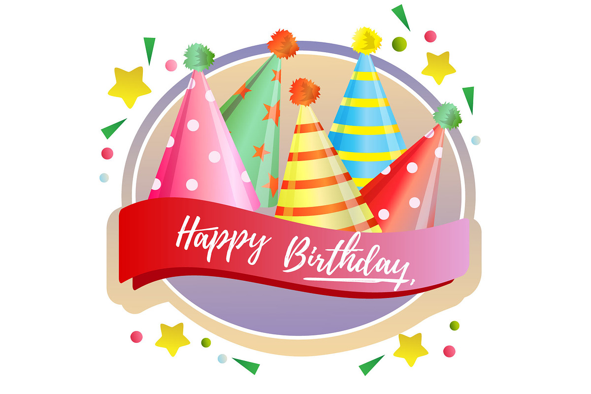 7 birthday colorful label, a Graphic by Propylparaben (Photo 6 of 8)