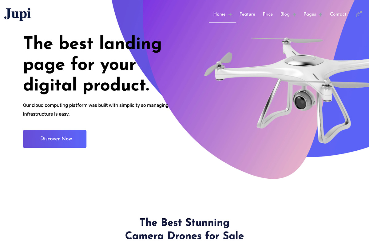 Product Landing Theme WP Elementor, a WordPress Template by UInstrument (Photo 4 of 6)