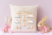 Boho Nursery Baby Clipart Bundle, a Seasonal Illustration by RobertsArt (Thumbnail 7 of 7)
