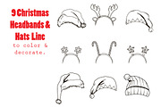 Christmas Headbands And Hats, an Illustration by Kakigori Studio (Thumbnail 3 of 3)