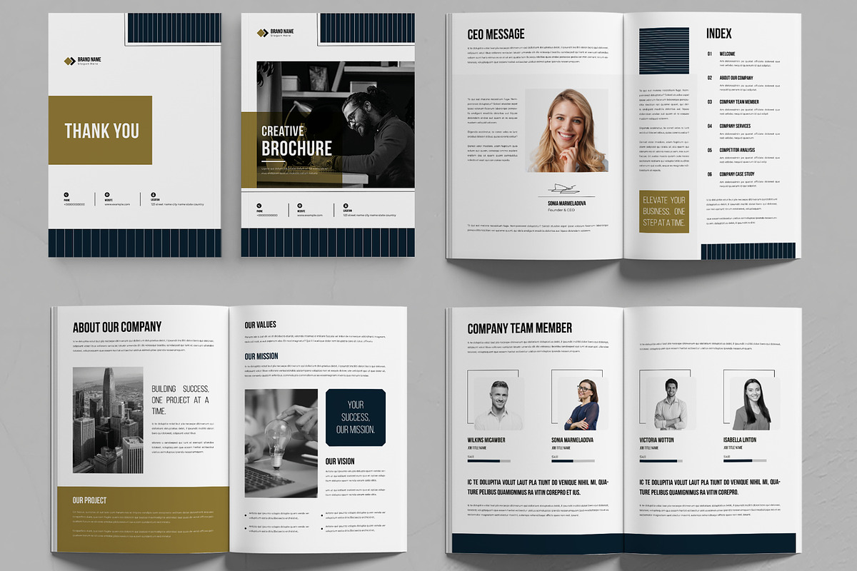 Creative Brochure Template, a Brochure Template by MightyDesign (Photo 3 of 6)