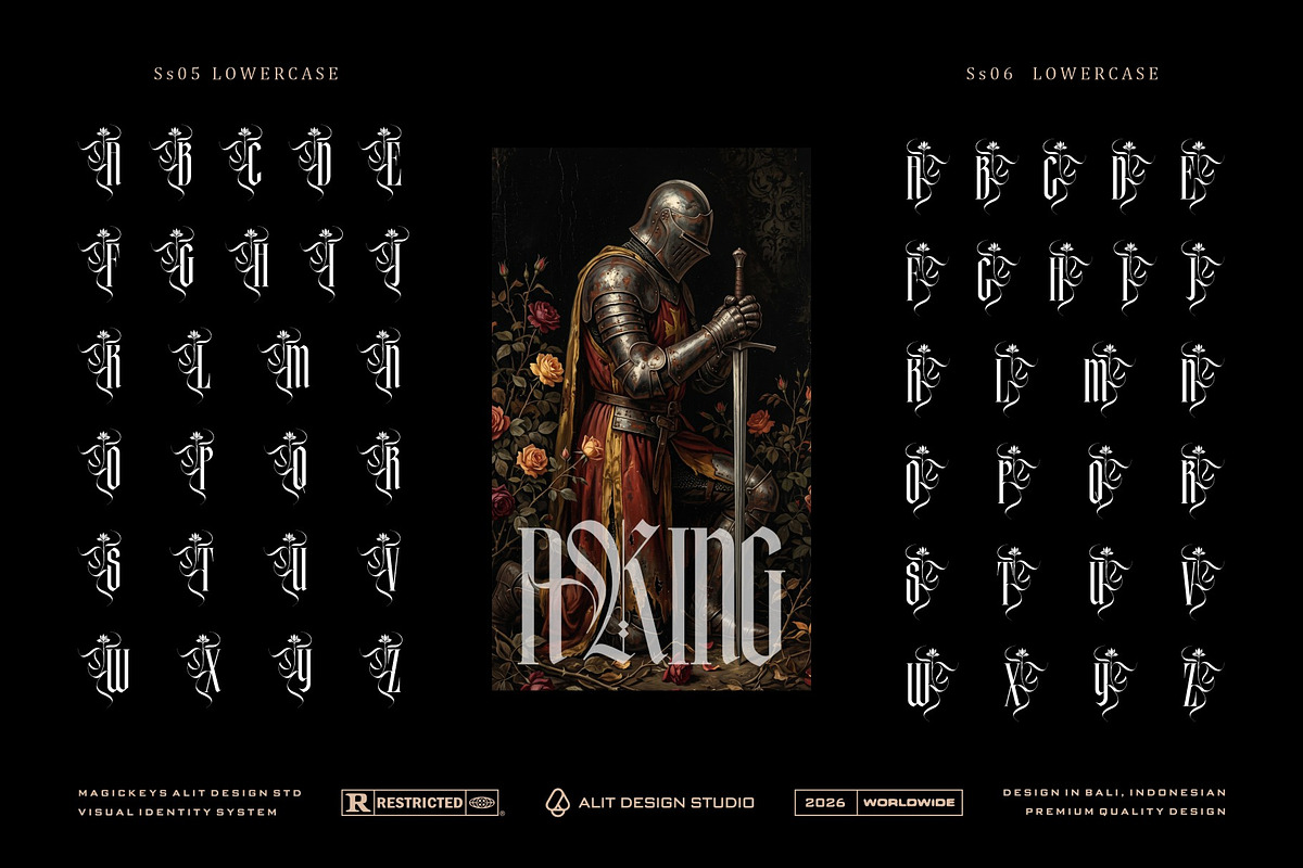 Makyos Gothic Typeface, a Blackletter Font by alit design (Photo 10 of 17)