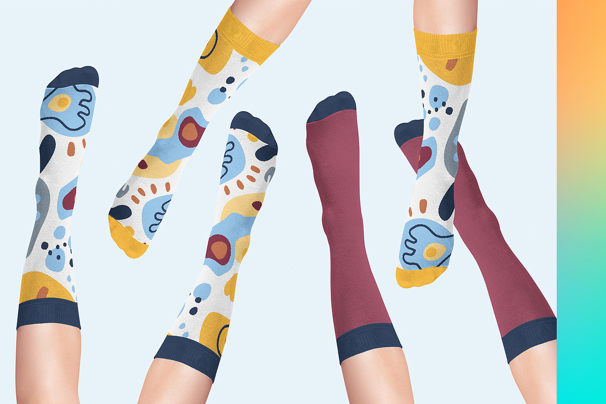 All Socks 9x Mock-ups, a Print Template by Mocca Mockups Store (Photo 1 of 5)
