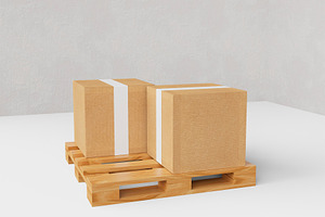 3d Mailing Boxes Mockup