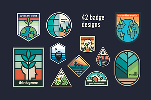 Save The Earth Badge Pack