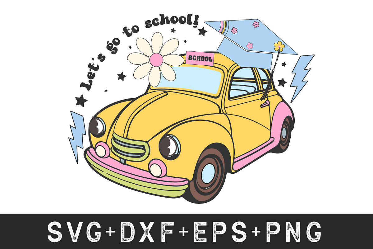 Groovy Retro Back to School Bundle, an Object Illustration by Libby Wishes (Photo 7 of 10)