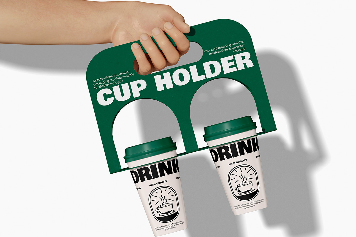 Cup Holder Mockup, a Packaging Mockup by Unerispace (Photo 4 of 5)
