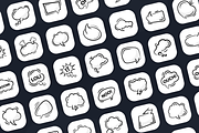 Speech Bubble Vectors, a Background Graphic by Brickclay (Thumbnail 3 of 8)