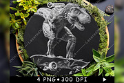T Rex Skateboard Dinosaur Funny, a Background Graphic by LaseredNinja (Thumbnail 5 of 7)