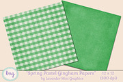 Spring Pastel Gingham Papers, a Pattern Graphic by Lavender Mint Graphics (Thumbnail 3 of 7)