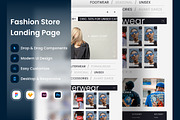 Shikawa - Fashion Store Landing Page, a Websites & App Template by twinstd (Thumbnail 1 of 5)