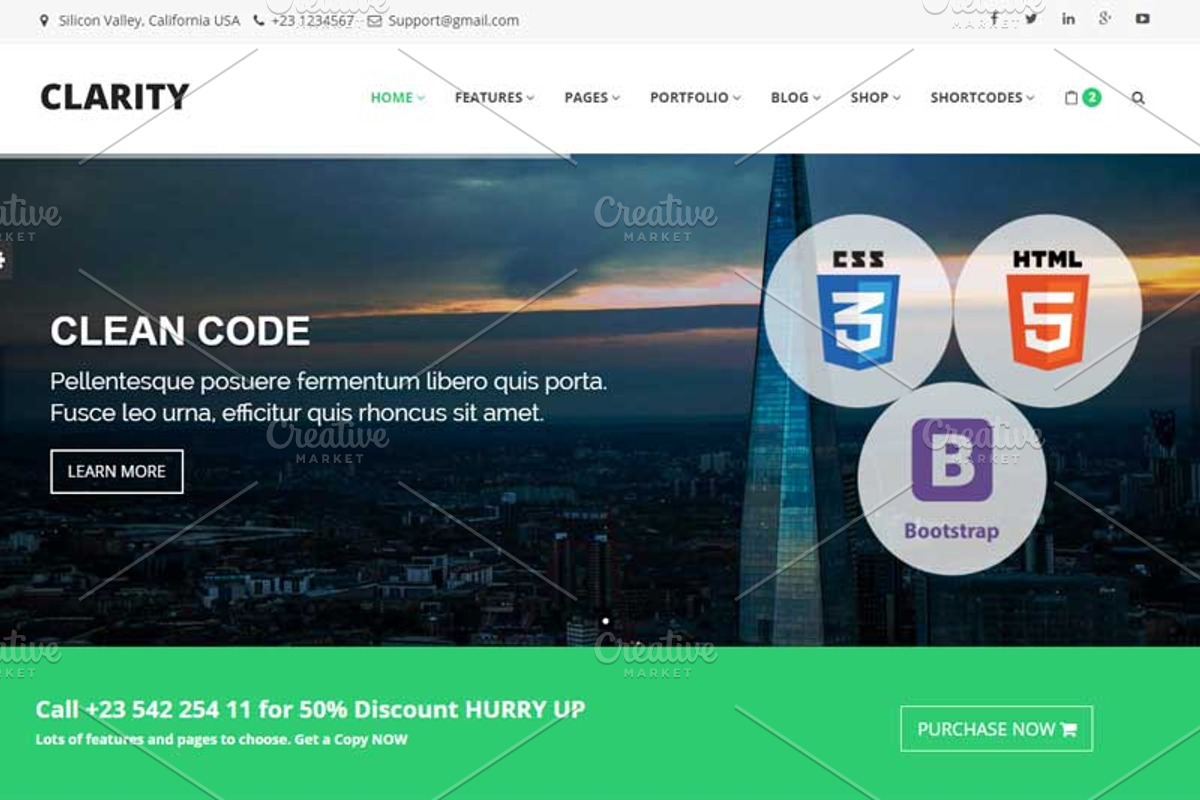 Clarity - Business Template, a Bootstrap Template by romel.panahon (Photo 3 of 7)