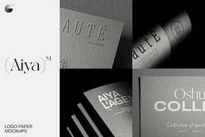 Logo Paper Mockups (18 PSD)