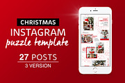 Christmas Instagram Puzzle SALE!, a Social Media Template by illycreative (Thumbnail 1 of 11)