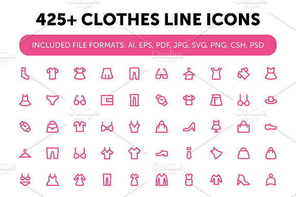 425+ Clothes Line Icons preview 6