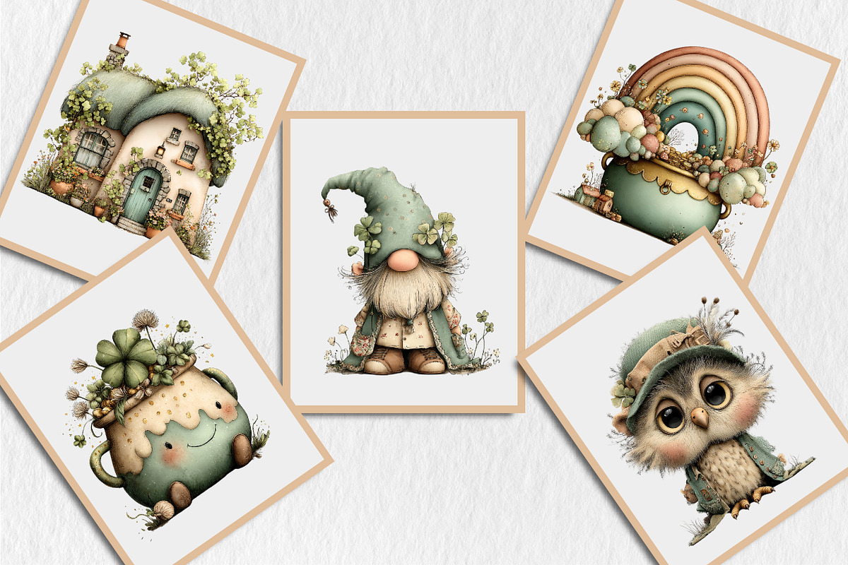 Whimsical St Patrick's Day Clipart, a Seasonal Illustration by Rose Art (Photo 6 of 6)